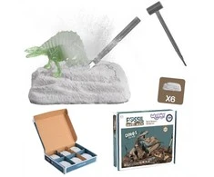 Woopie wykopalisko 6in1 dinozaurų skeletas Mažas archeologas 6 PCS.