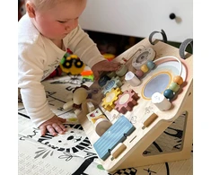 WOOPIE Žalias 2-in-1 House Manipulation Board 8 pcs.