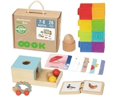 Montessori edukacinis rinkinys WOOPIE Žalias XXL 6in1 7–8 mėn