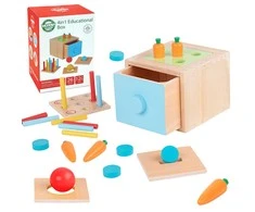 WOOPIE Žaislai Medinė Edukacinė Dėžutė Montessori