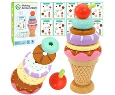 Woopie Medinis Montessori ledų dėlionės rinkinys vaikams 12vnt