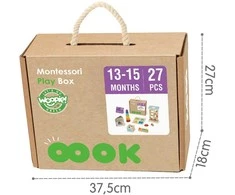 Montessori edukacinis rinkinys WOOPIE Žalias 6in1 13–15 mėn