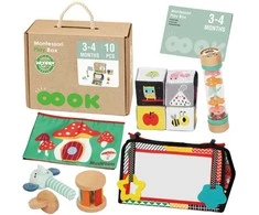Montessori edukacinis rinkinys WOOPIE Žalias XXL 6in1