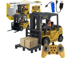 WOOPIE nuotoliniu būdu valdomas šakinis krautuvas 2in1 RC kranas – mastelis 1:24