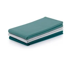 AmeliaHome KIT/AH/LETTY/PLAIN/TURQUOISE/3PACK/50X70