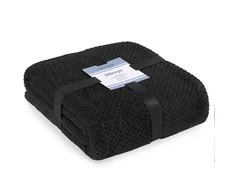 AmeliaHome Pledas SHLEEPY, 170X210 cm, spalva: juoda