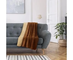 Smėlinės spalvos (cappuccino) antklodė 150 x 200 cm VIRKKUU (AmeliaHome)