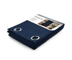 Naktinė užuolaida su žiedais AmeliaHome BLACKOUT 140X245 cm, 1 vnt., spalva: tamsiai mėlyna