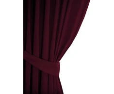 Naktinė užuolaida su žiedais AmeliaHome BLACKOUT 140X245 cm, 1 vnt., spalva: bordo (vyno)