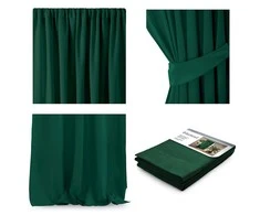 AmeliaHome Užuolaida užtamsinanti 140×270 tamsiai žalia CURT