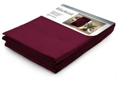 Naktinė užuolaida AmeliaHome BLACKOUT 140X245 cm, 1 vnt., juosta/kabliukai, spalva: bordo