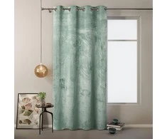 Naktinė užuolaida su žiedais AmeliaHome VELVET 140X245 cm, 1 vnt., spalva: mėtų