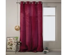 Naktinė užuolaida su žiedais AmeliaHome VELVET 140X270 cm, 1 vnt., spalva: vyno
