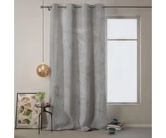Naktinė užuolaida su žiedais AmeliaHome VELVET 140X270 cm, 1 vnt., spalva: sidabro