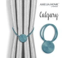 AmeliaHome Mėlyni užuolaidų rišikliai Calgary, 2 vnt.