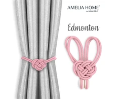 AmeliaHome Užuolaidų rišikliai Edmonton švelniai rožiniai, 2 vnt.