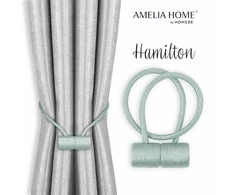 AmeliaHome Užuolaidų rišikliai Hamilton šviesiai mėlyni, 2 vnt.