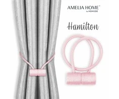 AmeliaHome Užuolaidų rišikliai Hamilton, rožiniai, 2 vnt.