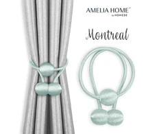 AmeliaHome Užuolaidų rišikliai Montreal šviesiai mėlyni, 2 vnt.