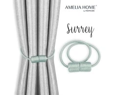 AmeliaHome Užuolaidų rišikliai Surrey šviesiai mėlyni, 2 vnt.