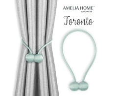 AmeliaHome Šviesiai mėlyni užuolaidų rišikliai Toronto, 2 vnt.