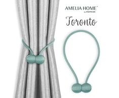 AmeliaHome Mėlynos užuolaidos Toronto, rinkinys 2 vnt.