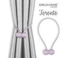AmeliaHome Užuolaidų komplektas Toronto, mauvės spalvos, 2 vnt.