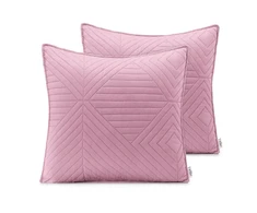 AmeliaHome Dekoratyvinis pagalvės užvalkalas 45 × 45 cm, šviesiai rožinė ir sidabrinė AH