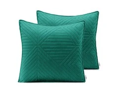 AmeliaHome Dekoratyvinis pagalvės užvalkalas 45 × 45 cm, žalios ir smaragdinės spalvos (2 vnt.) AH