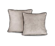 AmeliaHome Pagalvės užvalkalas 45×45 aksomas smėlio spalvos AH