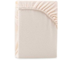 AmeliaHome Paklodė su guma 80–90x200+30 smėlio spalvos AH RUBY