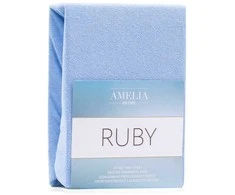 AmeliaHome Paklodė su guma šviesiai mėlyna 140–160x200+30 Ruby