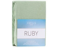 AmeliaHome Paklodė su guma 140-160x200+30 alyvuogių spalvos AH RUBY