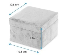 AmeliaHome Rožinė papuošalų dėžutė 10,8 × 7,8 cm