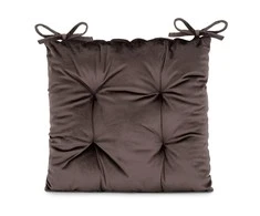 AmeliaHome Kėdės pagalvėlė 40×40 cm tamsiai ruda ALEKSA