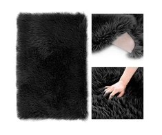 AmeliaHome KILIMAS / AH / DOKKA / NESKLDYMAS / Juodas / 75x120
