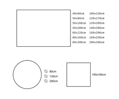 Apvalus kilimas AmeliaHome R120, 120 x 120 cm, spalva: tamsiai pilka
