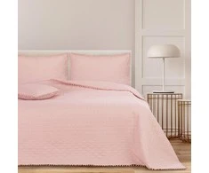 AmeliaHome Lovatiesė 220 × 240 cm, pudros spalvos AH