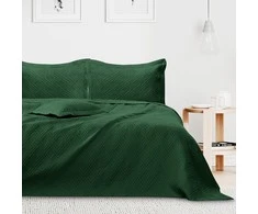 AmeliaHome Lovatiesė 240 × 260 cm, butelių žalios spalvos