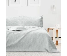 AmeliaHome Lovatiesė 200 × 220 cm, šviesiai pilkos spalvos