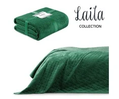 AmeliaHome Lovatiesė 240 × 260 cm, tamsiai žalia ir žalsvai turkio AH