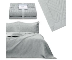 AmeliaHome Lovatiesė 200 × 220 cm, pilkos spalvos AH STEEL