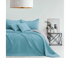 AmeliaHome Lovatiesė 260 × 280 cm, mėlynos ir sidabrinės spalvos