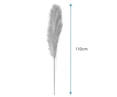 Dirbtinė pampų žolė AmeliaHome PAMPLY, 110 cm, 3 vnt. spalva: persikų