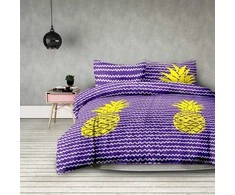 AmeliaHome Patalynės komplektas su ananasų raštu AH BASIC 155x220 cm + 80x80 cm (2+2)