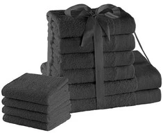 Rankšluostis AmeliaHome Rankšluosčių rinkinys 2 vnt. 70 × 140 cm, 4 vnt. 50 × 100 cm, 4 vnt. 30 × 50 cm AH AMARI CHAR