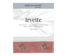 AmeliaHome Užuolaida su kilpomis Irvette 140×250 rudos spalvos