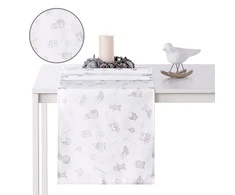 AmeliaHome TCLOTH/AH/CHRISTMASSTORY/HMD/Sidabrinis/30X100