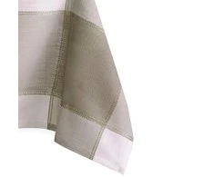 AmeliaHome Staltiesė Sevran smėlinė ir balta 140 x 400 cm