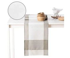 AmeliaHome Staltiesė Sevrán smėlinė–balta 30x160